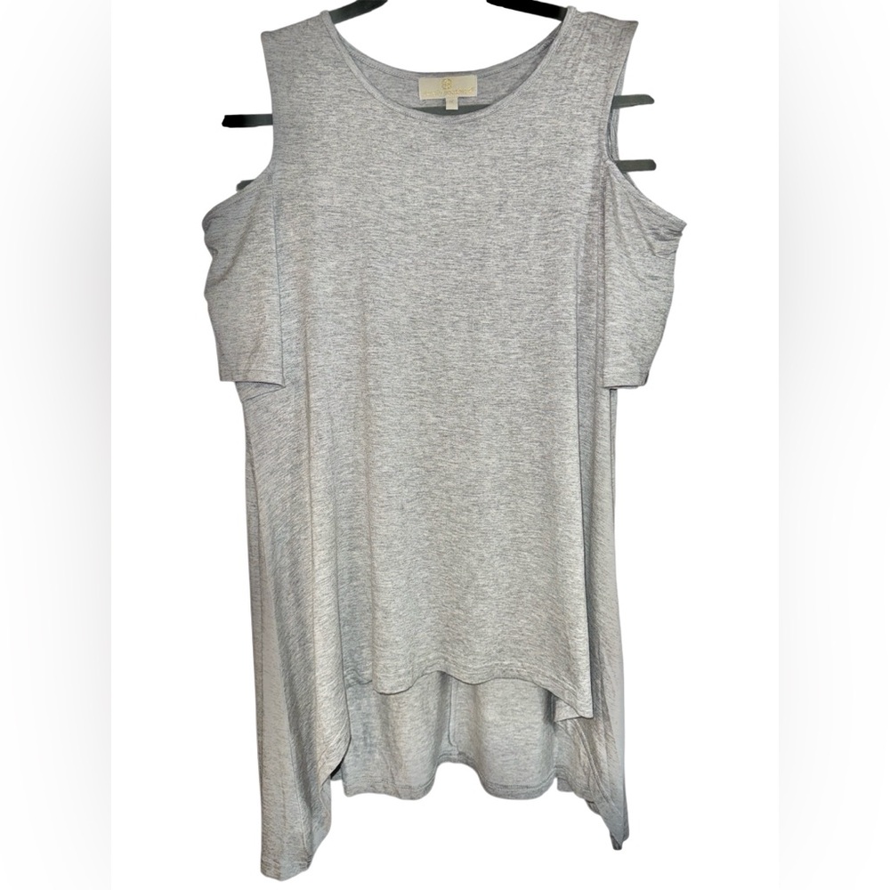 Simply Southern High Low Cold Shoulder Tunic Top, Size Med, NWOT